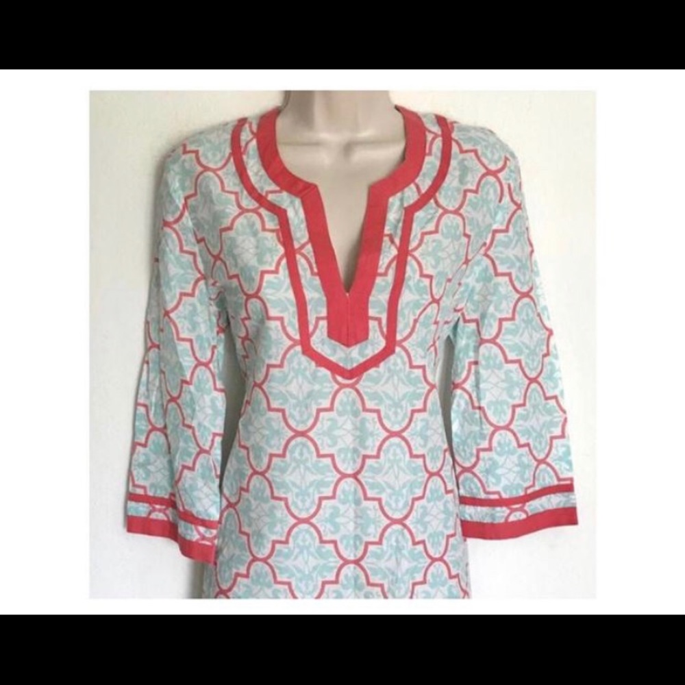 🚨SALE J.Crew Womens Tunic Blouse Aqua Blue - Picture 2 of 8